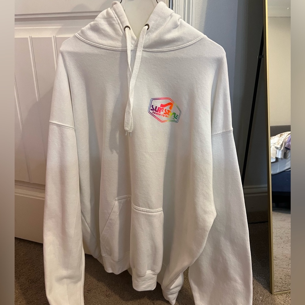 Surf Style White Hoodie